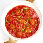 Wegańskie pulpety w gęstym sosie pomidorowym (v,gf)